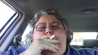 Nurse Vicki SSBBW Smoking in the Car