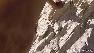 Rocky Beach Deep Anal Toy & Prolapse by Hotkinkyjo