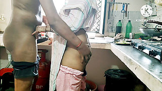 Desi wife hard-core fuking neighbour boy's with kichen