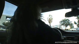 A Girl Picks Up A Guy With Car Trouble