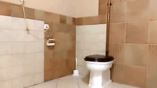 Backstage "she Peed and Wiped Her Wet, Hairy Pussy"