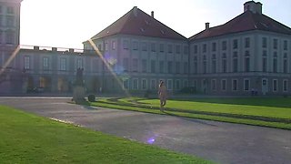 Busty amateur teen outdoor hardcore facial action