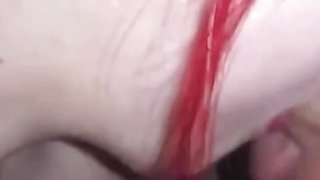 Gorgeous Sensual Blowjob From a Neighbor in the Toilet