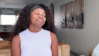 Big booty African ebony amateur casting