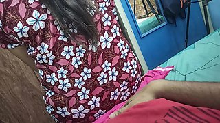 Malayali Step Mam Hot Talk and Sex with Son in Low, Step Mom and Son in Law Hot Sex in Nighty, Step Mom Blow Job with Step Son