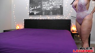 Sexy Latina With A Huge Ass Carmela Clutch Takes The French Baguette! (Voyeur Cam) - AlexLegend