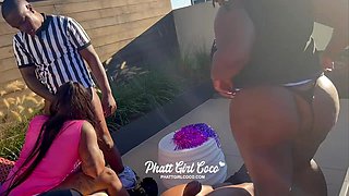Lewd black BBWs emotional adult video