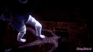 Lady Dimitrescu Footjob & Hardcore BDSM Fuck - Resident Evil Hentai Anime Porn