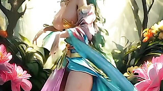 Fantazy girls with big boobs in forest (Ai model)