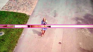 Blonde teen Vanessa Cage has hardcore sex in her bedroom