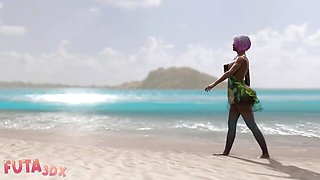 Hoochie's anal fuck action by Futa3DX