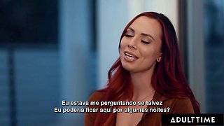 ADULT TIME - Aidra Fox Seduces Bestie Kenna James For ROMANTIC LESBIAN FUCK! PORTUGUESE SUBTITLES