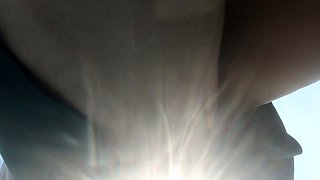 Real amateur outdoor couple enjoying hard fucking action