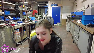 Hard Quicky in the Workshop! Fuck Me in POV!