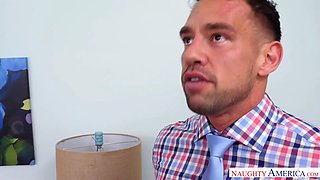 Hot babysitter Liza Rowe concludes up getting fucked real great and hard by her employer