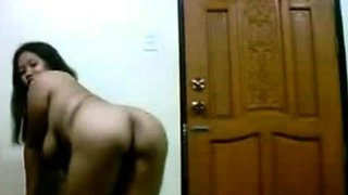 Filipina with Big Tits Strips and Dances on Webcam