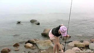 Nomi loves to fish and play afterwards - WeAreHairy