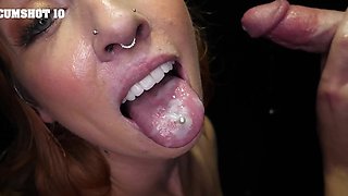 Hot sluts Raven Vice, Lucy Sunflower, and Daisie Belle sucking through gloryhole