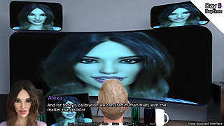 Stepmom Licks Stepson's Cock - Sexbot #43 Animated Sex Game Gameplay