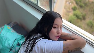 I Take Advantage Of The Fact That My Beautiful Stepsister Is Sad To Comfort Her With My Big Cock And Come Inside Her