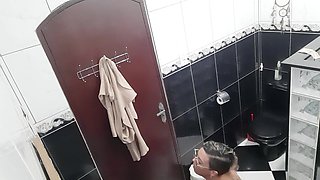 He Invited to Film the Lesbian Sucking and Fucking in the Bar Bathroom.