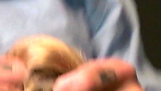 Small tits Anna Darling sprayed in mouth from Luke Hotrod