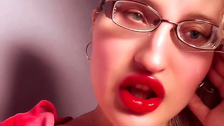 Perfect Lips Red Lip Gloss Lipstick Fetish Findom Goaldigger Lips Addiction