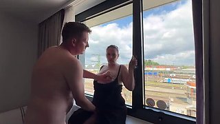 German MILF Saskialove87 Gets Double Stuffed - Hardcore Hotel Fuck with Rough Anal & Creampie Orgasm