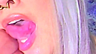 Blowjob Practice with My Big Realistic Dildo