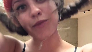 Big boobs milf masturbates with her dildo