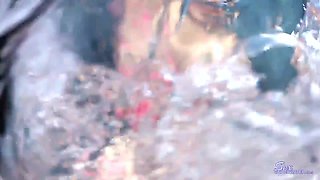 Incredible bimbo under water sex mind-boggling story