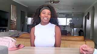 Cute African teen fucked from the back
