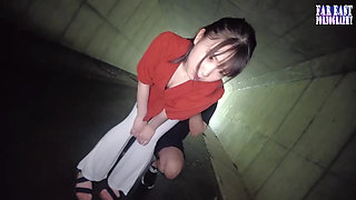 Steamy T Back Stroll with a First Time Outdoor Peach That Drives Nonstop Release Part 3