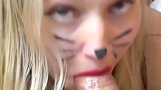 Kitty Blowjob Daddy Give Me Cum!