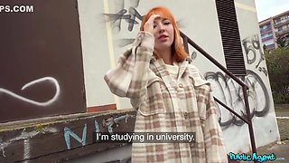 Lilly Mays In Reveals A Redhead Public Heat