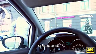 Debt4k. blonde coquette wants to buy fresh shoes so why sells vagina