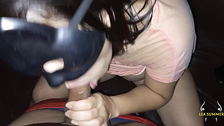 My brother-in-law stayed home, I went out to get some water and ended up sucking his cock and letting him rub my pussy and ass.