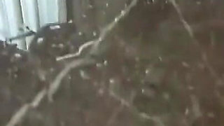 Monika Fox squirt on the kitchen table