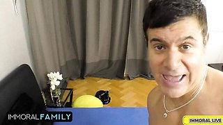 Cover-girl Matt Bird and Victoria June - latina video - Immoral Family