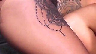 Sexy Brunette Black Angel Gets Pounded by Bwc in Sheer Pantyhose