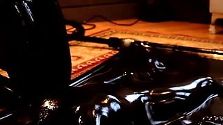 Lady Valeska - Rubbertoy in the vacbed part 1