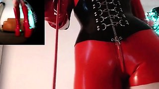 Femdom fetish mistresses fuck bdsm loser with strapon