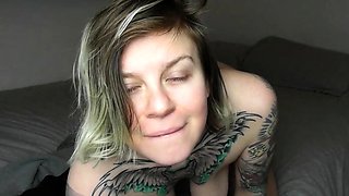 Tattooed Big-Tit BDSM Babe Fucks Her Ring Rat Bestie