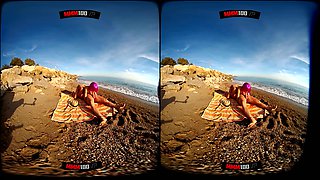 Pussy Pounding At The Beach - Mmm100 - Sexlikereal