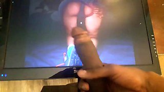 BBC cums on slutwife posing for him: Hardcore, Interracial  Homemade Porn