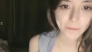 Heavy! The most beautiful girl in 2024, constantly breaking records  Mianmian Bear, her breasts are big and white, I really want to go up and lick them a few times, live broadcast in China with a big dick in her mouth 1