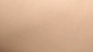 A lot of cum flows out of my stepmom's pussy