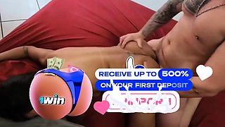Dirty slut BJ's Kel and makes her drink all the milk -