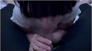 Kawaii Girl - She Makes Obscene Noises And Aggressively Blowjobs And Gokkun