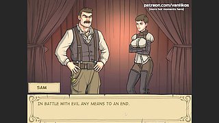 Kinky vampire girl gets sexorcised by a priest with a cock and a bible